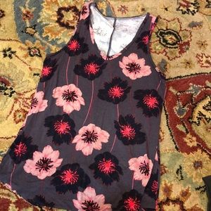 Floral long tank